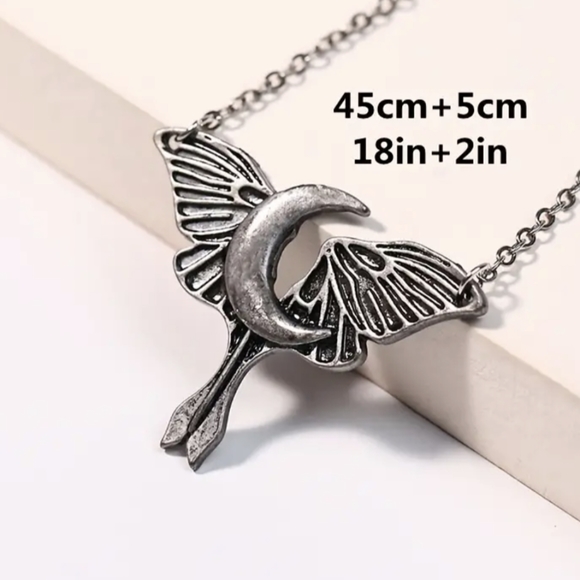 Nwt! Silver moon necklace - Picture 6 of 6